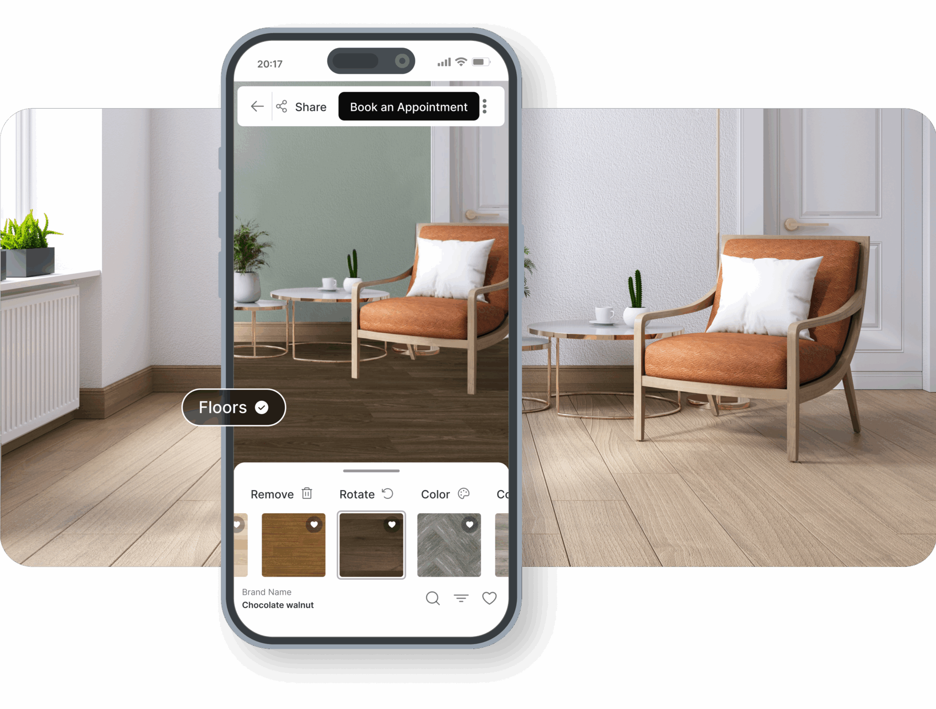 Flooring visualizer phone markers 6 - The Floor Project
