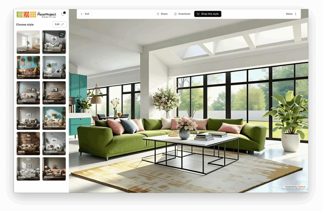 Restyled room – The Floor Project